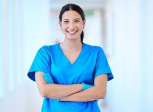 Smiling dental staff