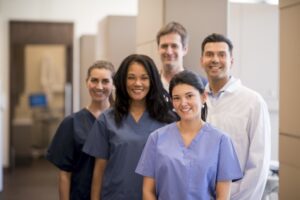 A happy dental team